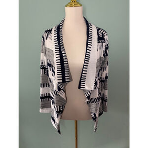 Women's Unbranded Cardigan Size M White Navy